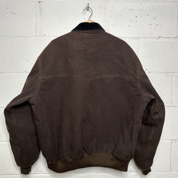 Y2K Carhartt Quilted Santa Fe Jacket “Dark Brown” J14 DKB - Picture 2 of 9